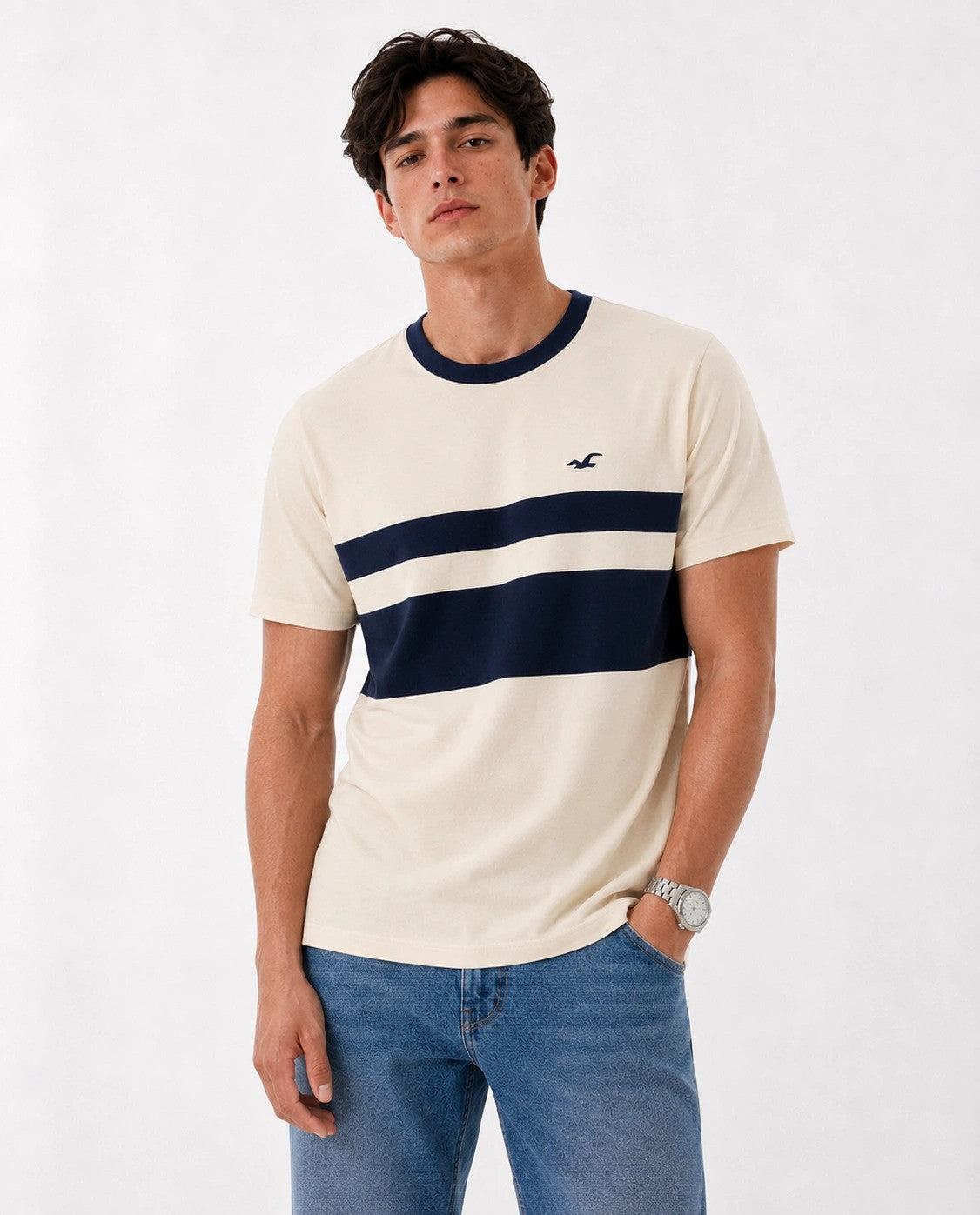 Hollister Graphic cotton Crew T-Shirt