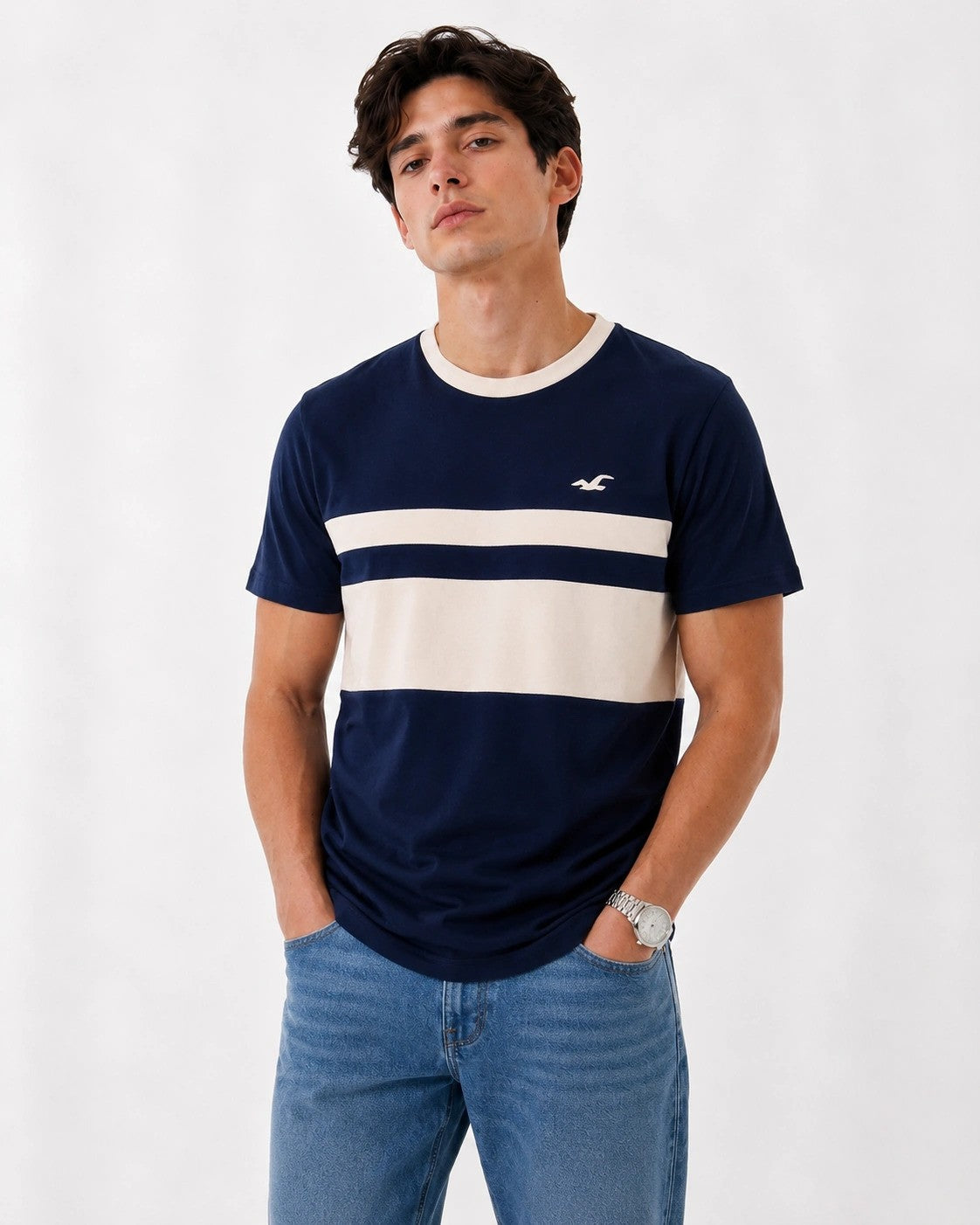 Hollister Graphic cotton Crew T-Shirt