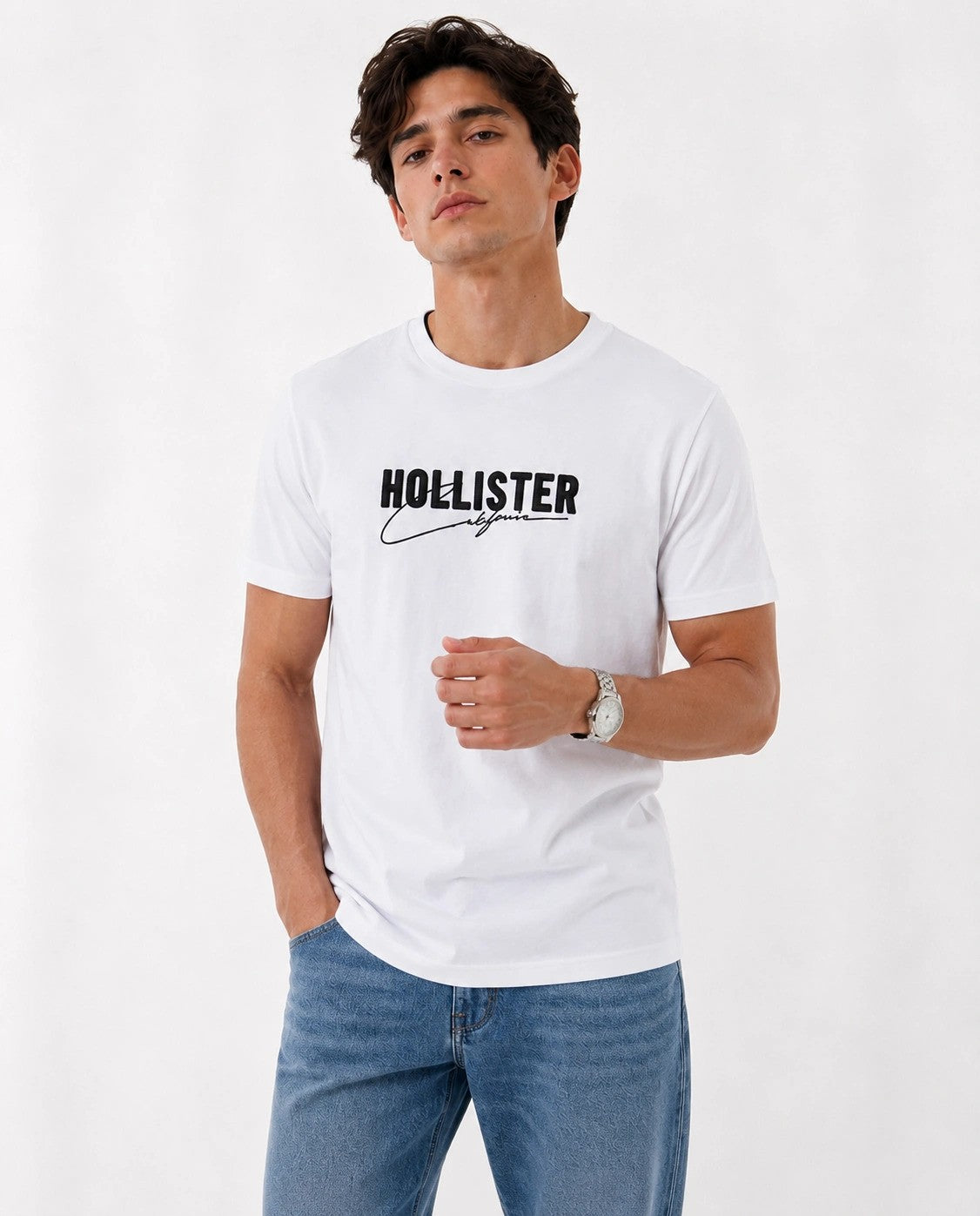 Hollister Graphic cotton Crew T-Shirt