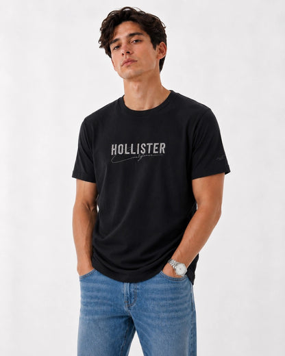 Hollister Graphic cotton Crew T-Shirt