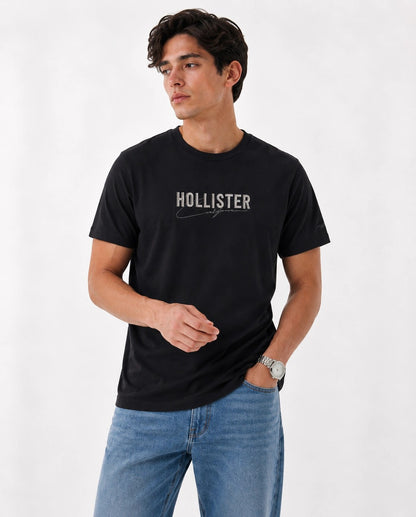 Hollister Graphic cotton Crew T-Shirt