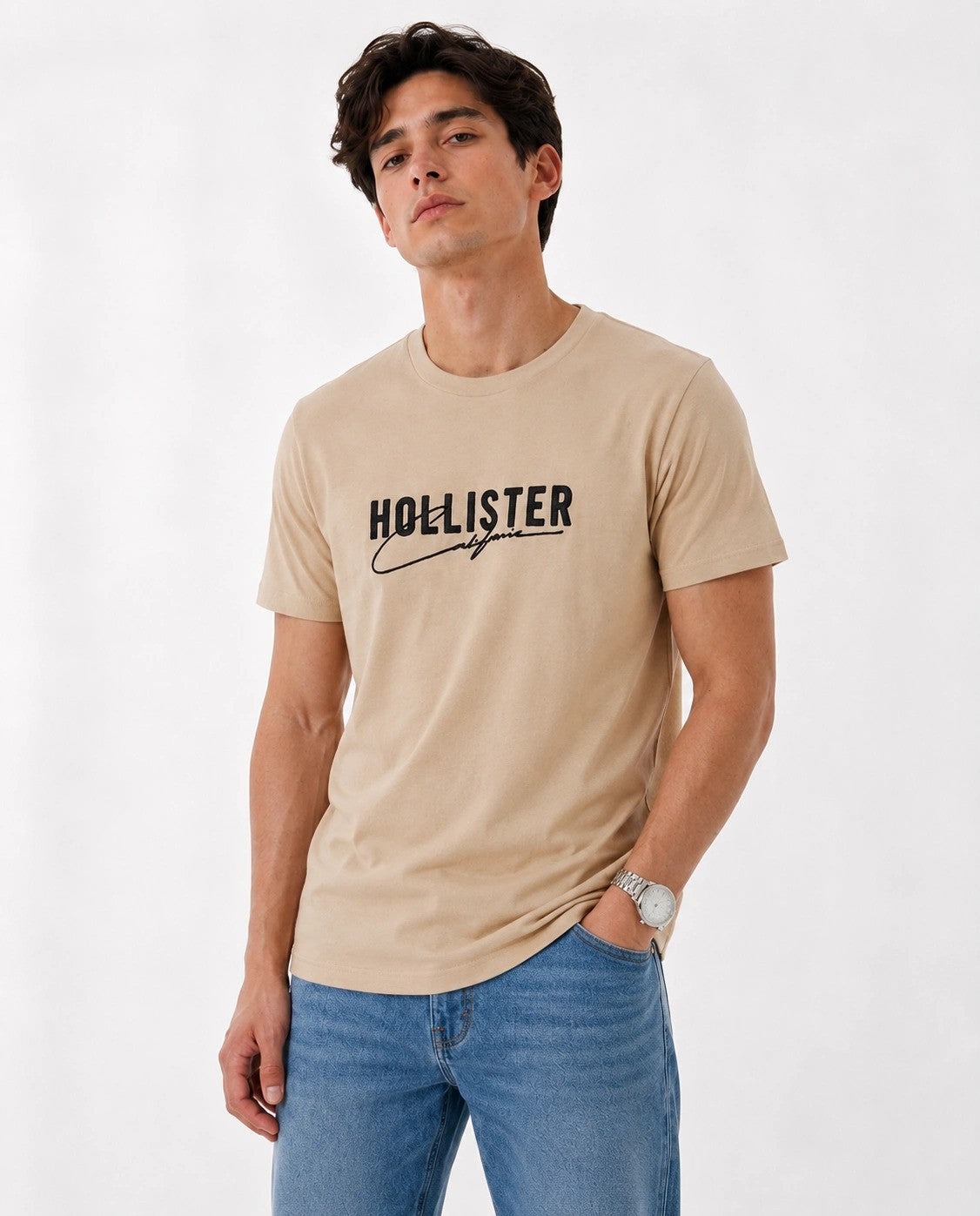 Hollister Graphic cotton Crew T-Shirt