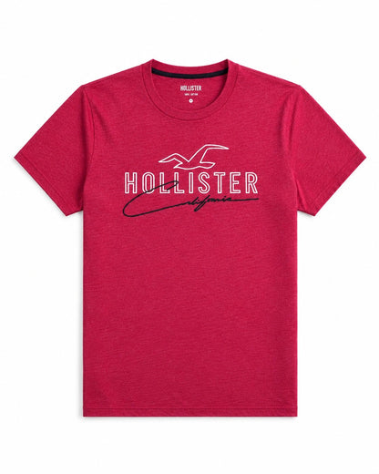 تيشيرت بقصة Crew من القطن بنقشة جرافيك من Hollister