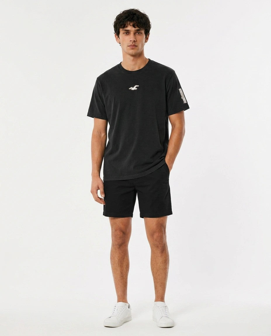 Hollister Graphic cotton Crew T-Shirt - Relaxed