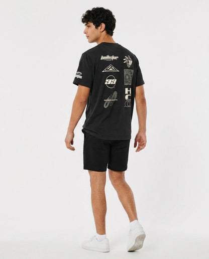 Hollister Graphic cotton Crew T-Shirt - Relaxed