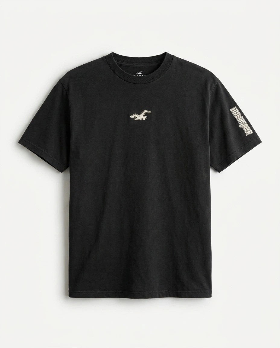 Hollister Graphic cotton Crew T-Shirt - Relaxed