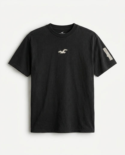 Hollister Graphic cotton Crew T-Shirt - Relaxed