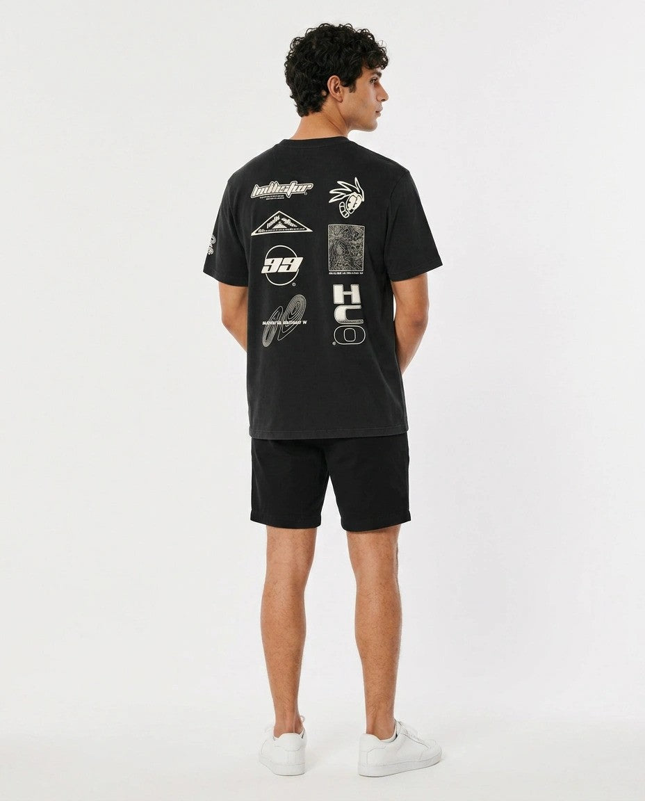 Hollister Graphic cotton Crew T-Shirt - Relaxed