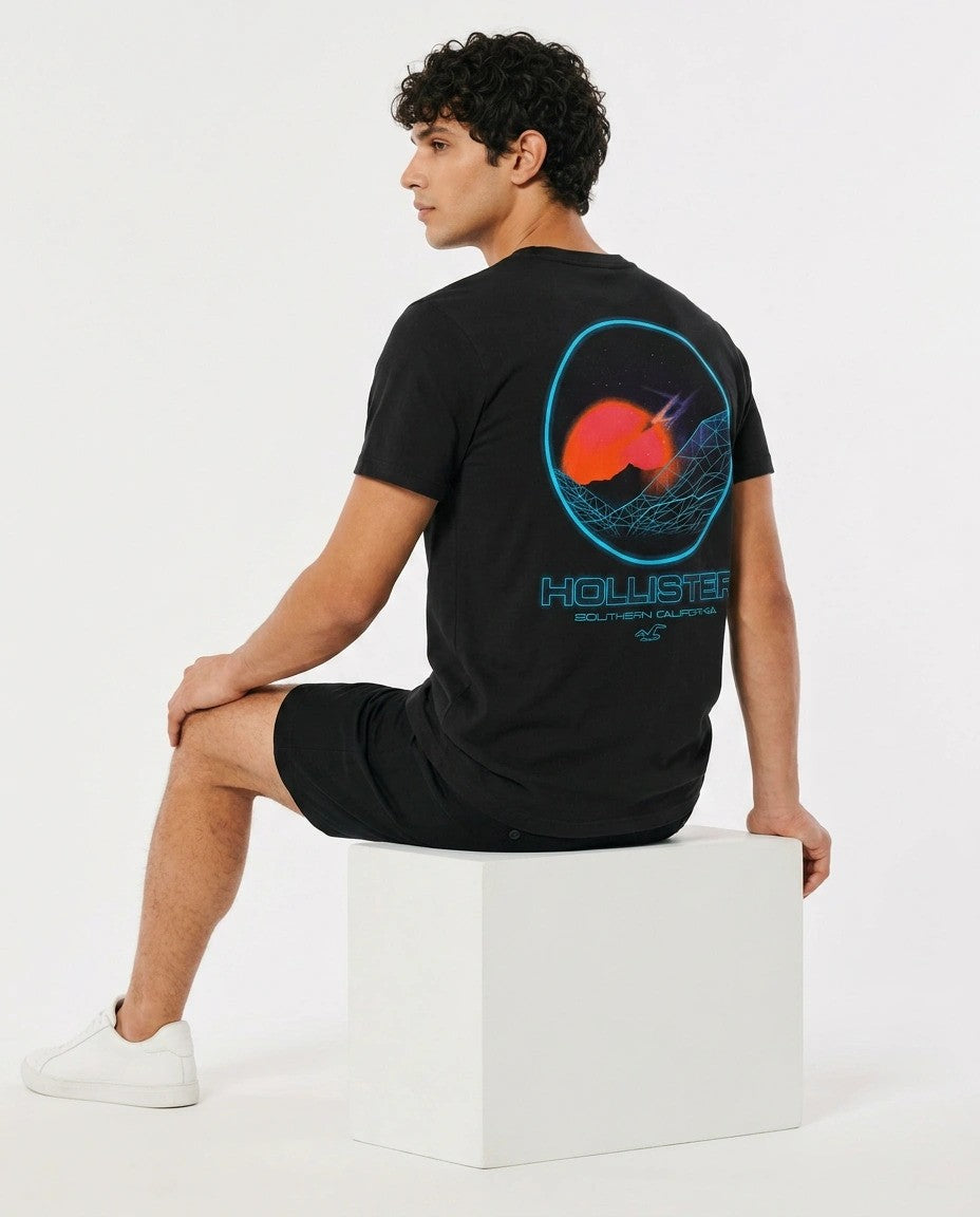 Hollister Graphic cotton Crew T-Shirt