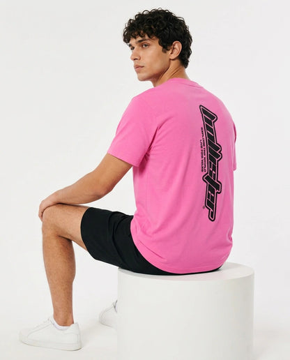 Hollister Graphic cotton Crew T-Shirt - Relaxed