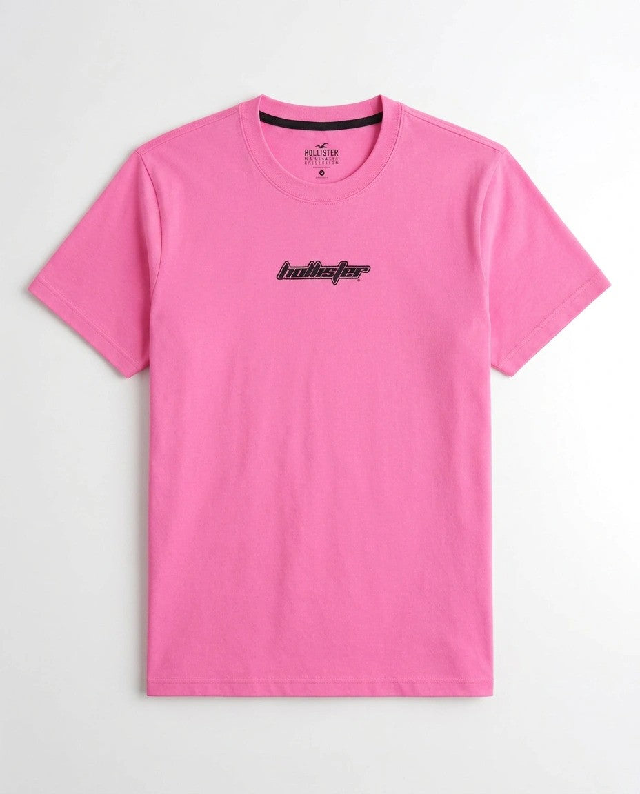 Hollister Graphic cotton Crew T-Shirt - Relaxed