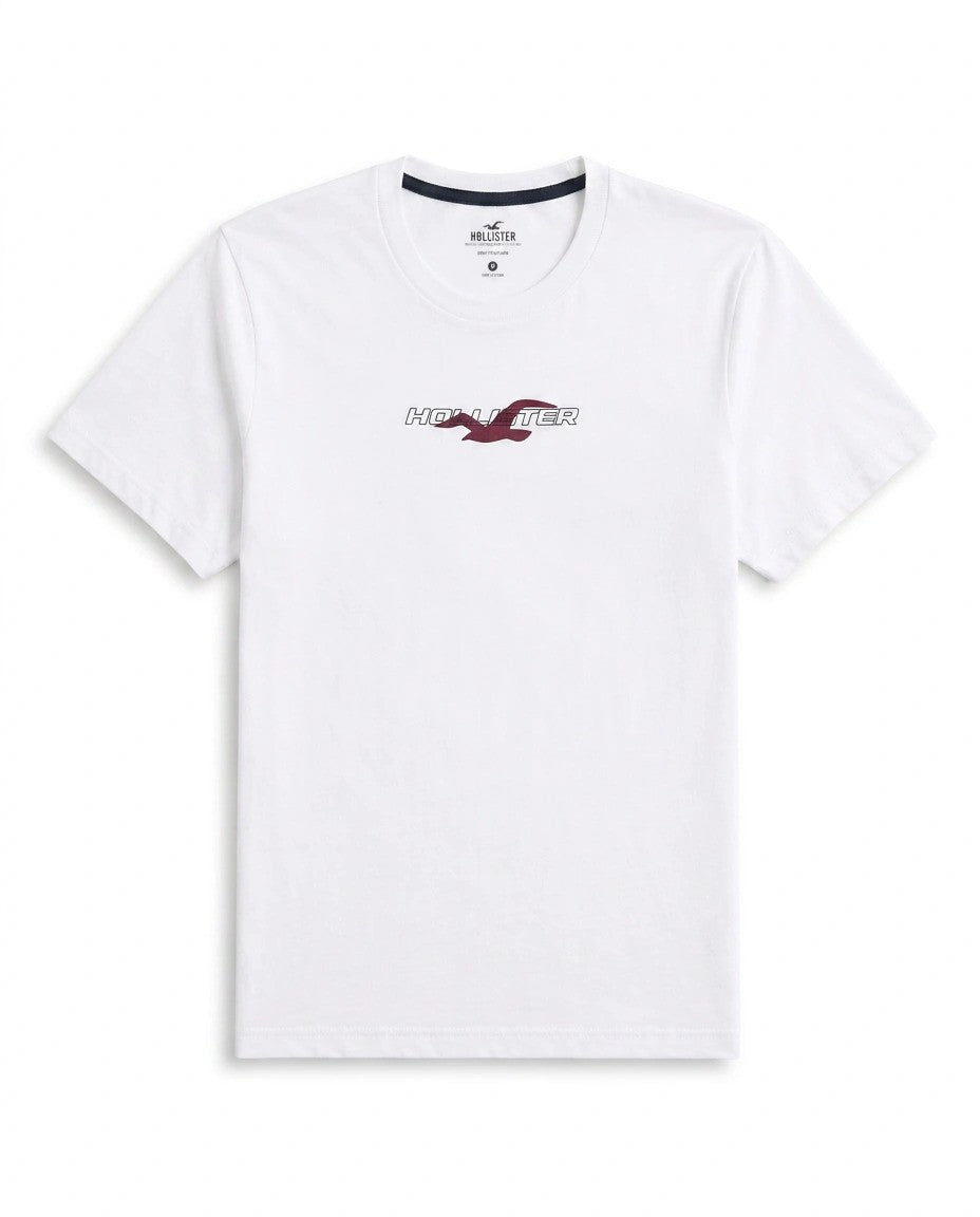 Hollister Graphic cotton Crew T-Shirt - Relaxed