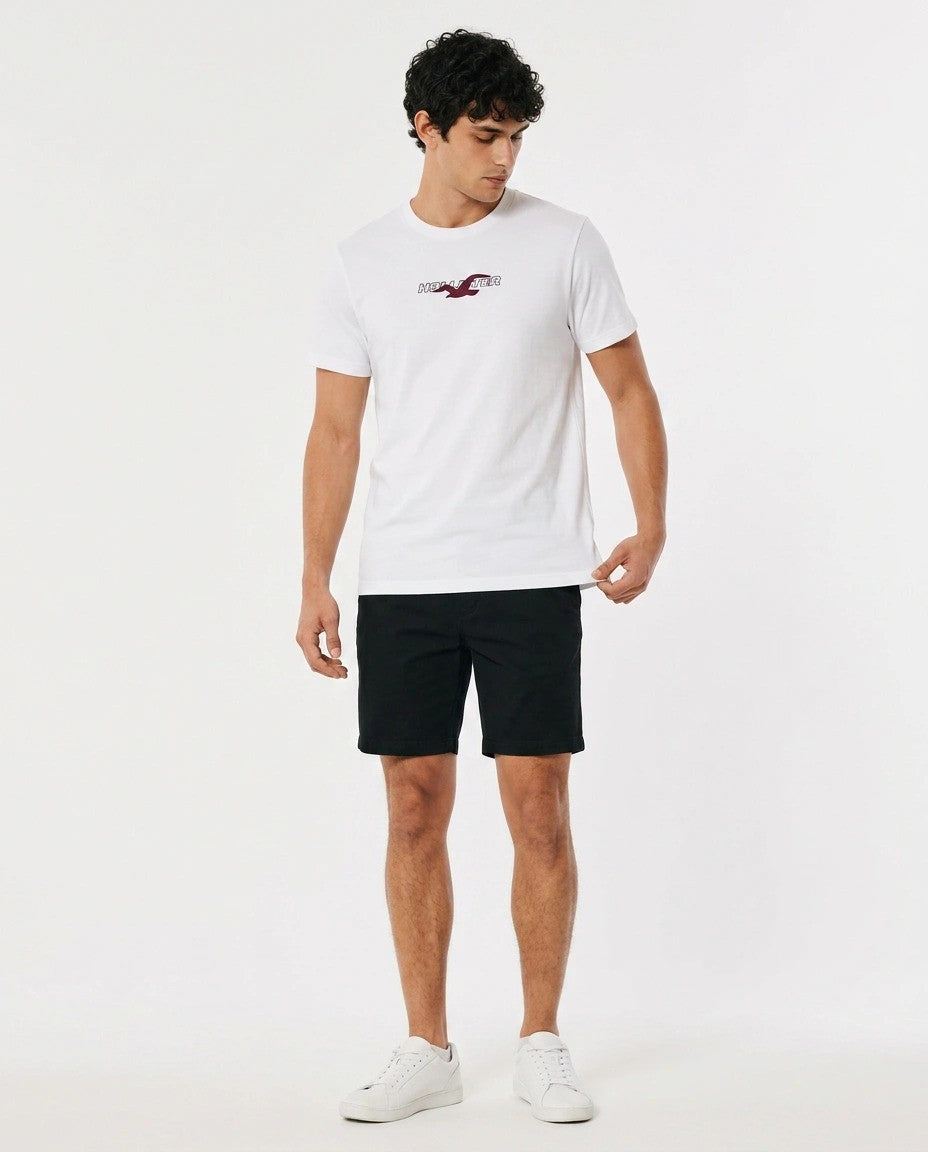 Hollister Graphic cotton Crew T-Shirt - Relaxed