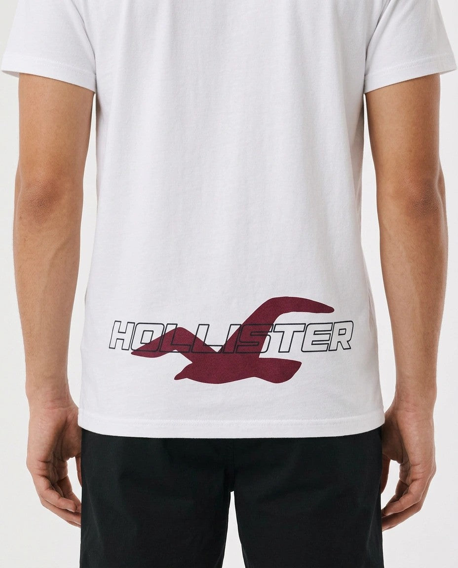 Hollister Graphic cotton Crew T-Shirt - Relaxed