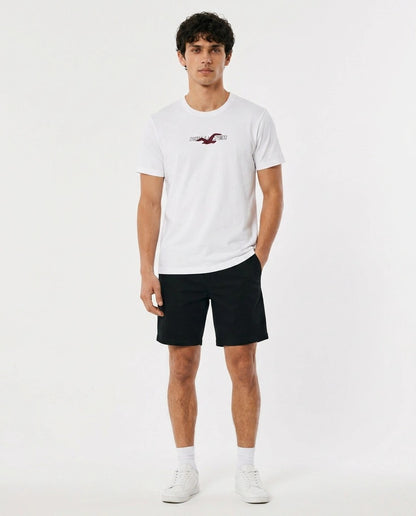 Hollister Graphic cotton Crew T-Shirt - Relaxed