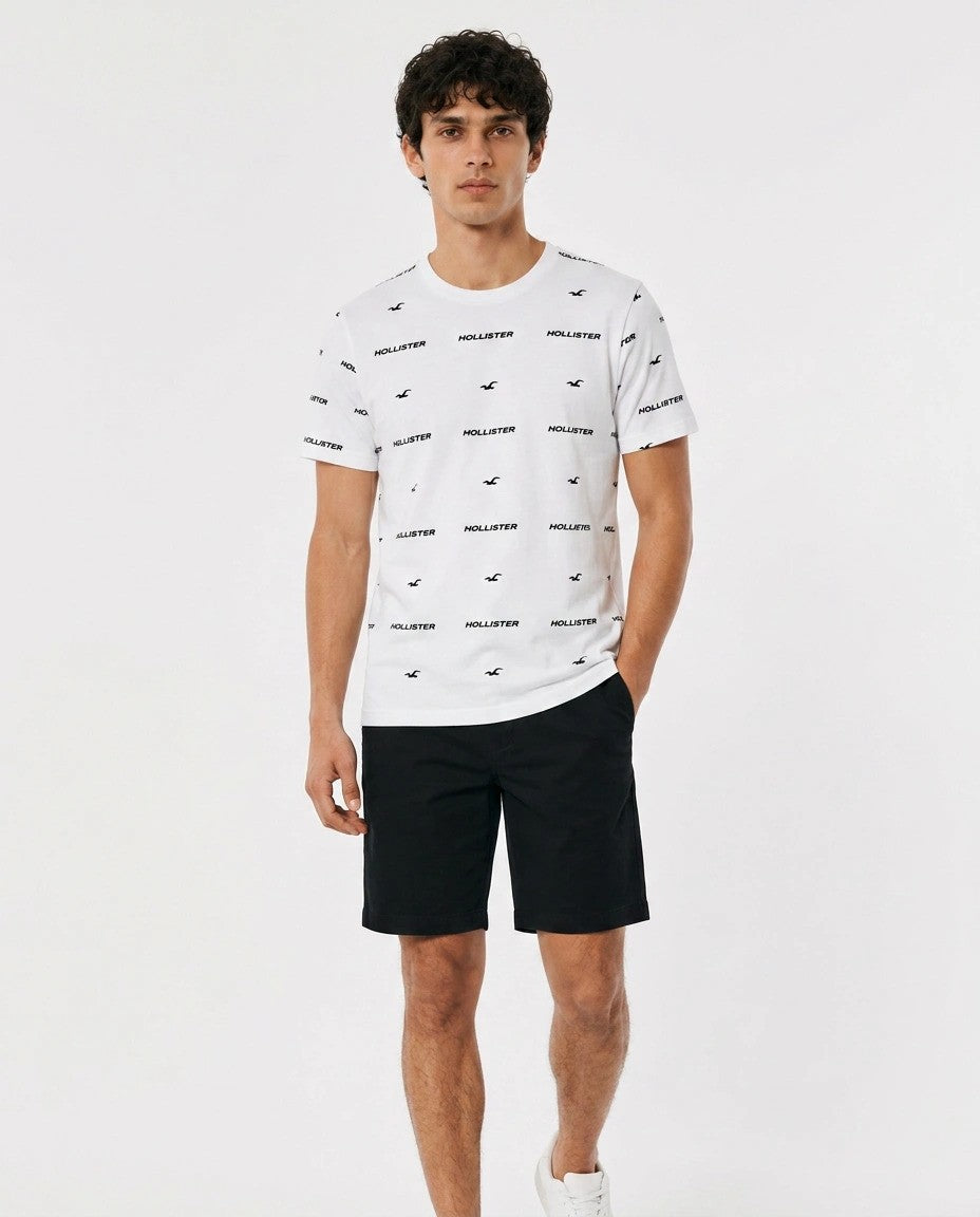 Hollister Graphic cotton Crew T-Shirt