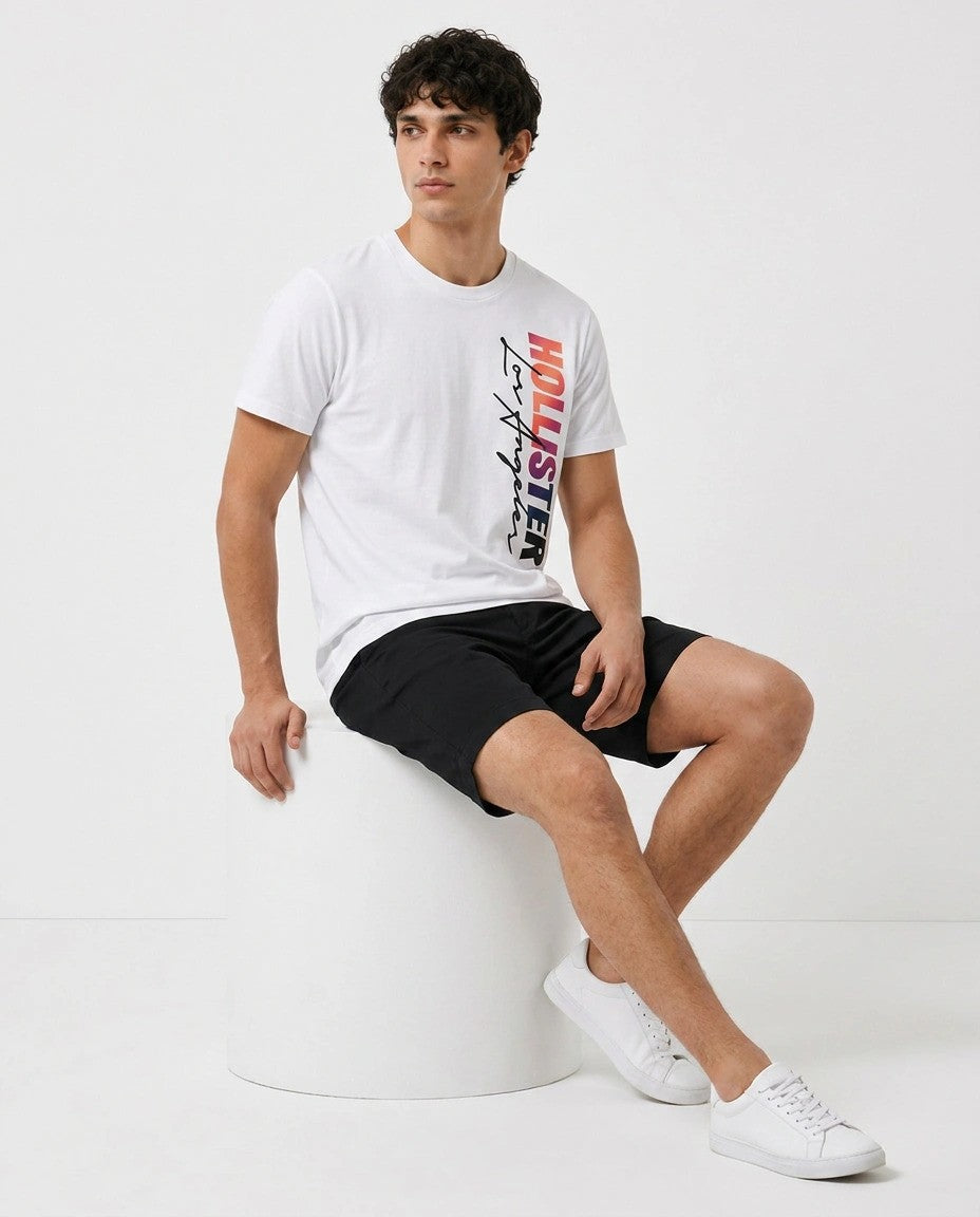 Hollister Graphic cotton Crew T-Shirt