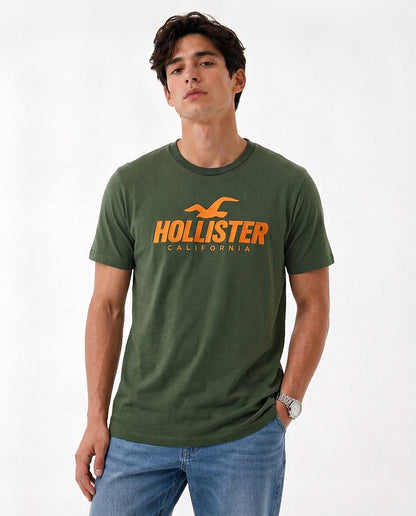 Hollister Graphic cotton Crew T-Shirt