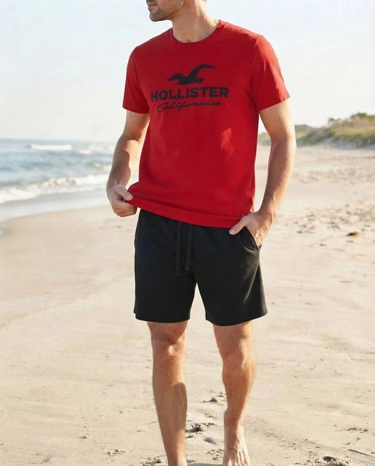 Hollister Graphic Pajama Set - shorts