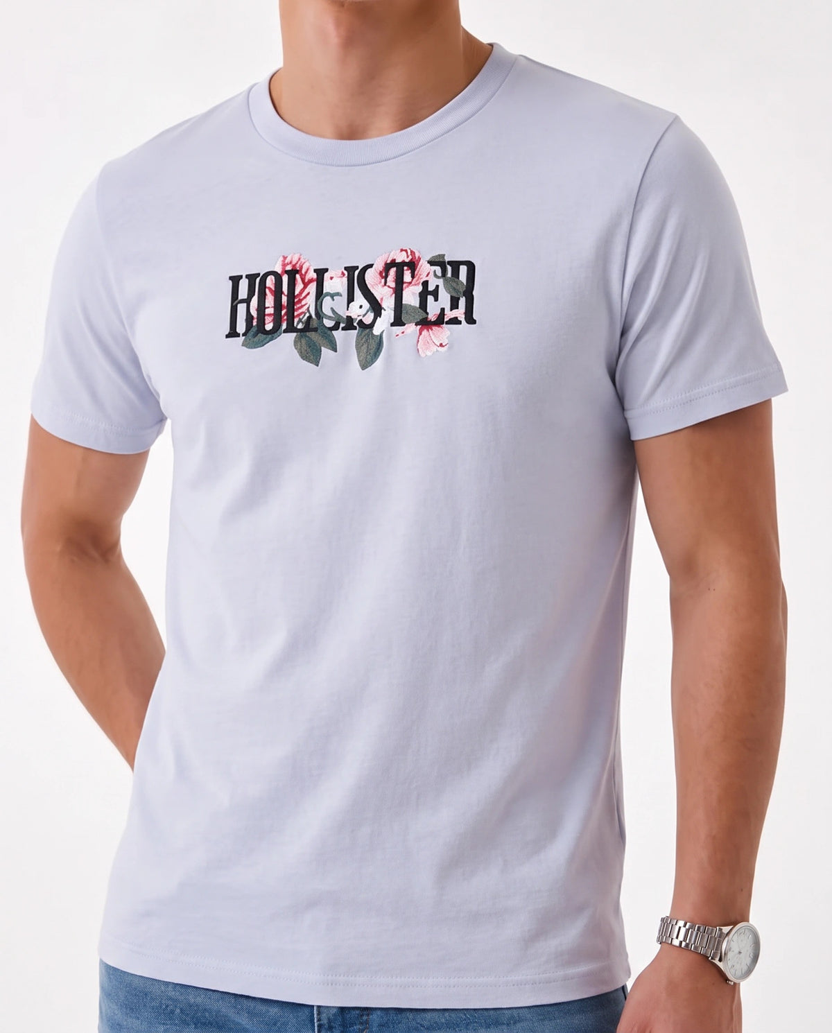 Hollister Graphic cotton Crew T-Shirt