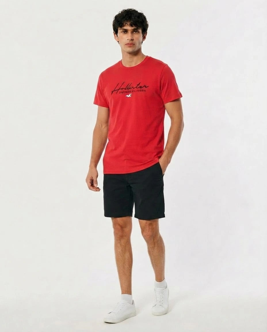 Hollister Graphic cotton Crew T-Shirt