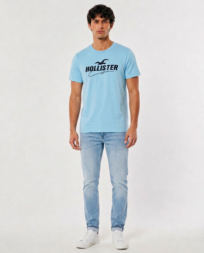 Hollister Graphic cotton Crew T-Shirt