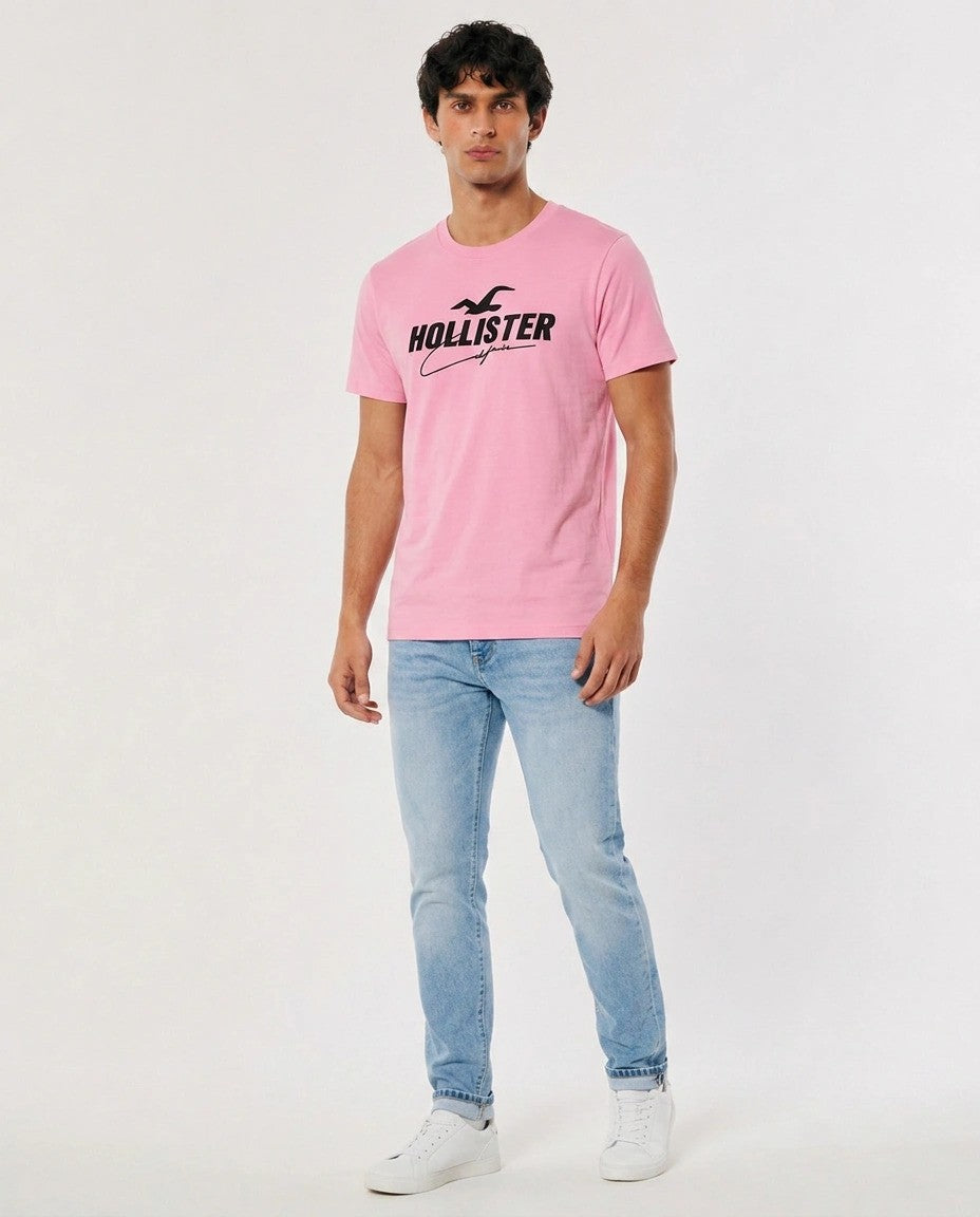 Hollister Graphic cotton Crew T-Shirt