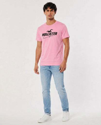 Hollister Graphic cotton Crew T-Shirt