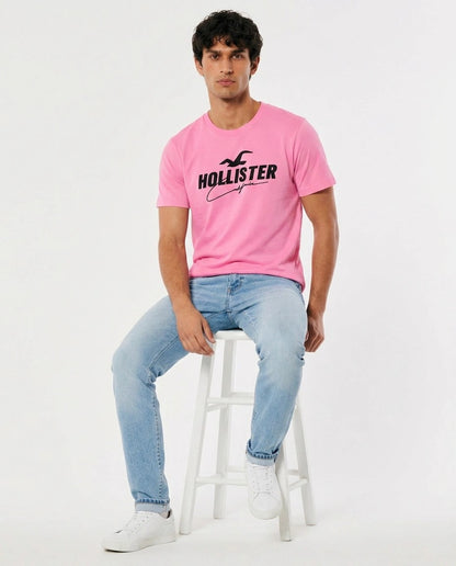 Hollister Graphic cotton Crew T-Shirt