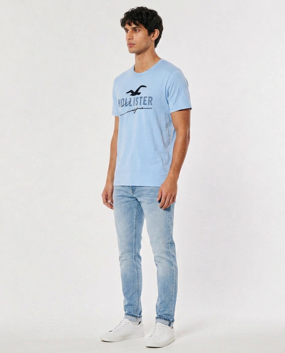 Hollister Graphic cotton Crew T-Shirt