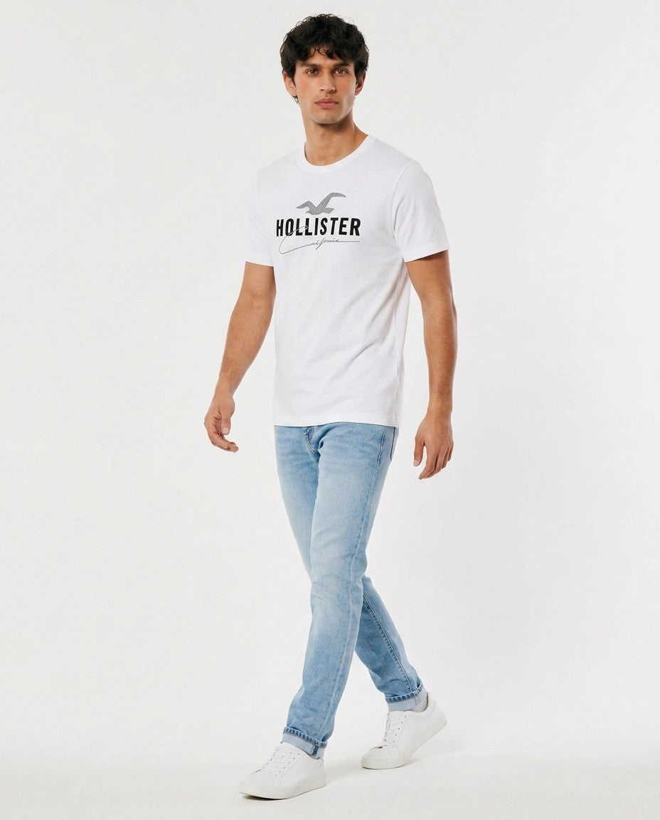 Hollister Graphic cotton Crew T-Shirt