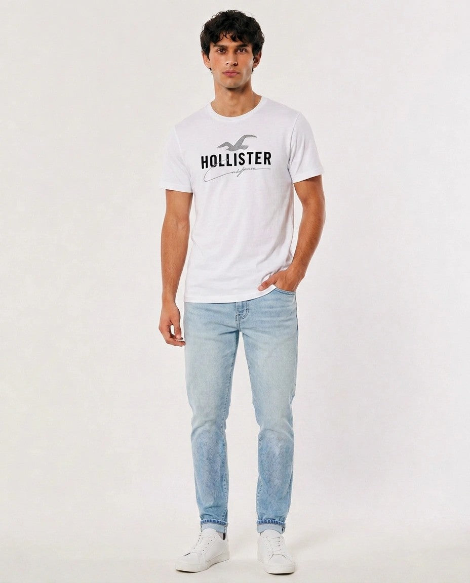 Hollister Graphic cotton Crew T-Shirt