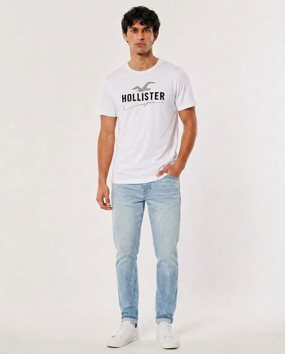 Hollister Graphic cotton Crew T-Shirt