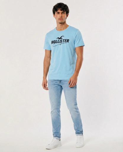 Hollister Graphic cotton Crew T-Shirt