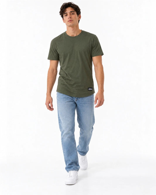 Longline Curved T-Shirt