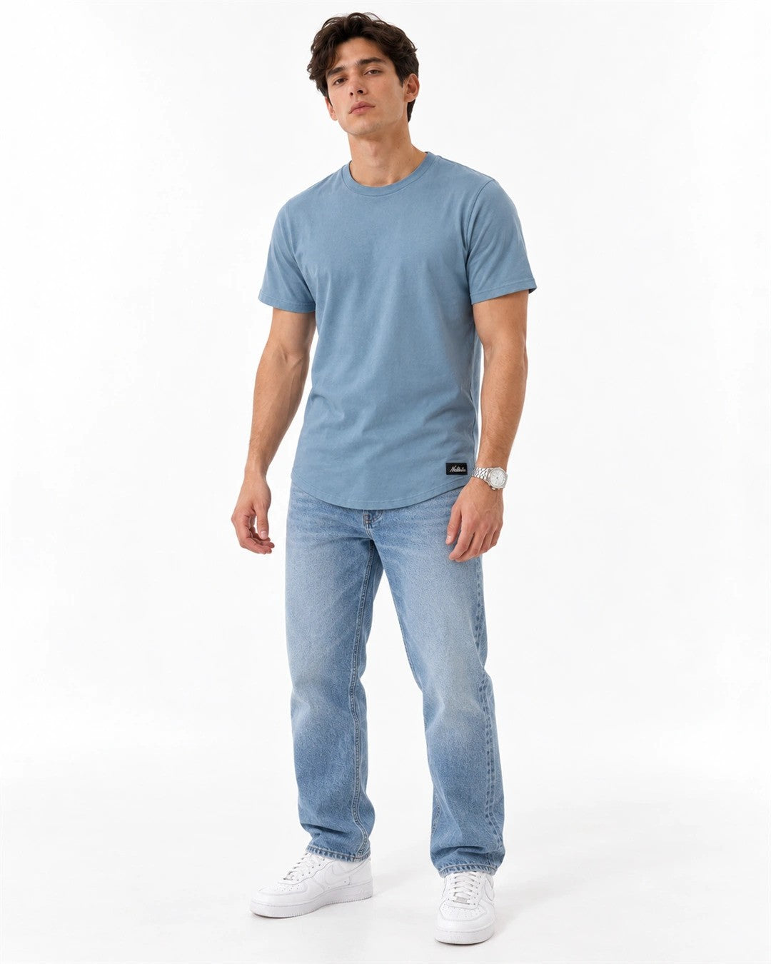 Longline Curved T-Shirt