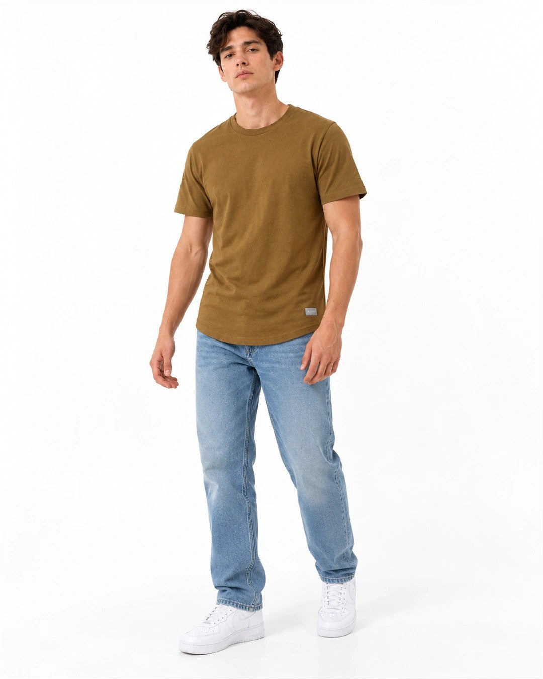 Longline Curved T-Shirt