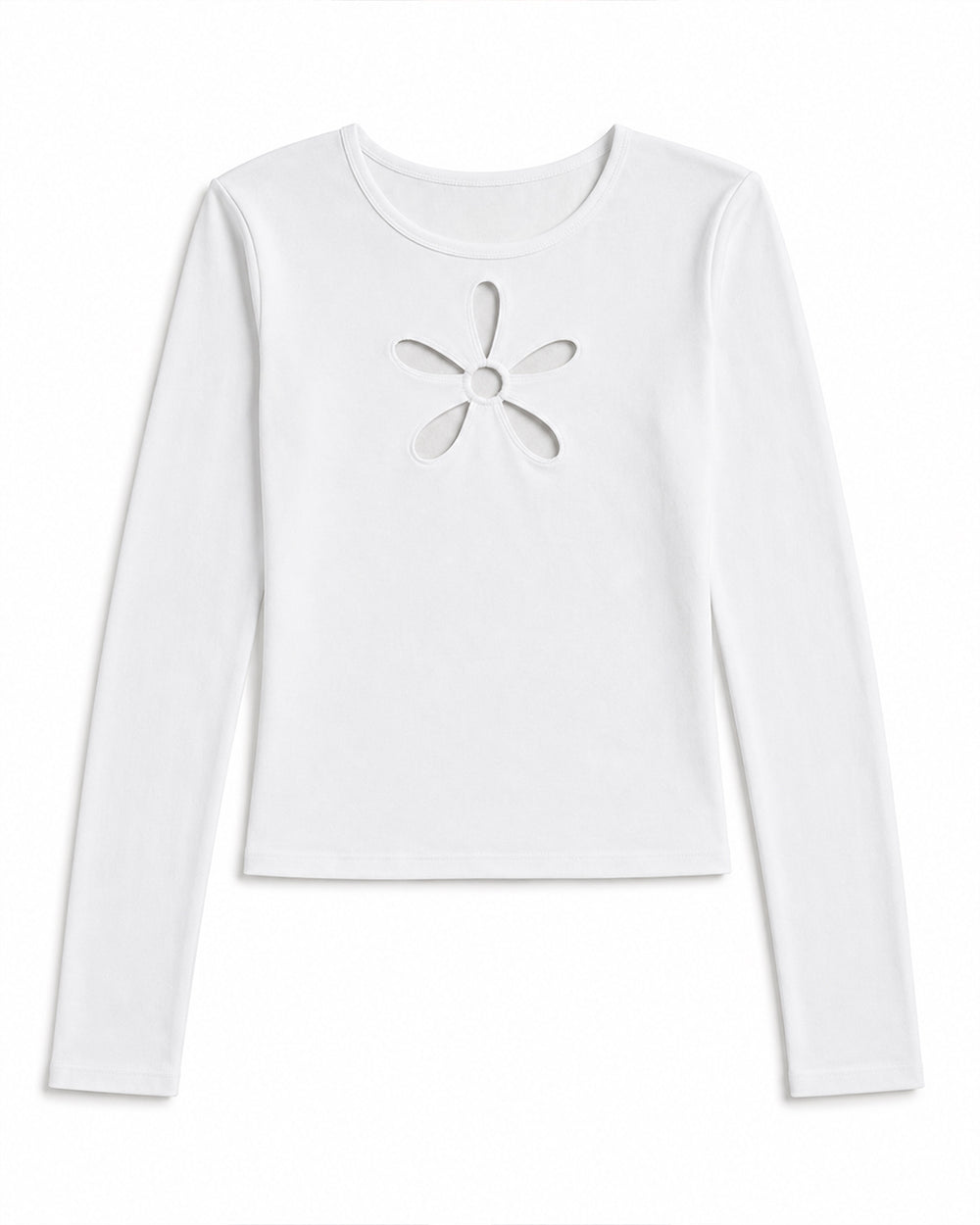 Hollister Flower cut-out t-shirt - White